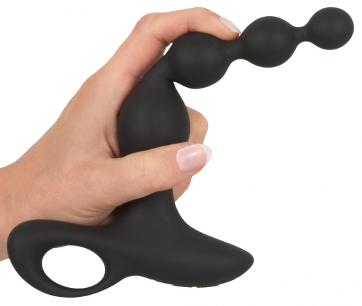 Anal Vibrator rechargeable Anal-Beads Black Velvets Silicone