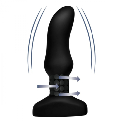 Vibrateur anal avec effet de rimming Rimmers Model M curved slim
