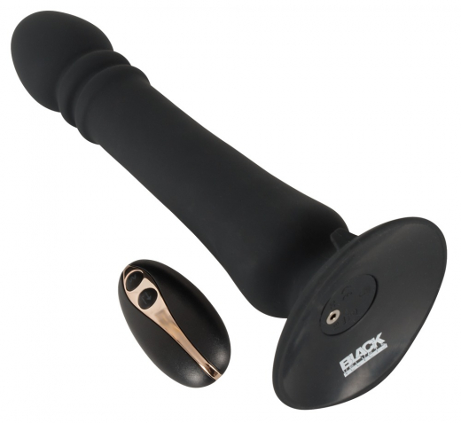 Analvibrator m. Stossfunktion & Fernsteuerung Anal Thruster Silikon
