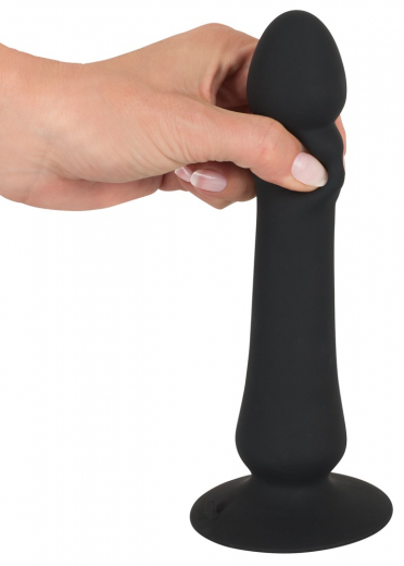 Analvibrator m. Stossfunktion & Fernsteuerung Anal Thruster Silikon