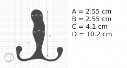 Aneros Maximus Trident Prostate Stimulator Perineum-Stimulator & Kundalini Acupressure Arms by ANEROS buy