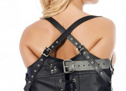 Arm Zwangsjacke geschnürt Leder