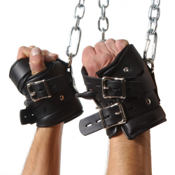 Suspension Wrist Cuffs padded Leather Premium