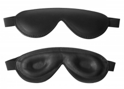 Blindfold padded Leather w. elastic Band