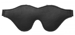 Blindfold Leather w. Fleece Lining black
