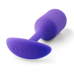 B-Vibe Snug Plug 2 Analplug m. Innengewichten violett nahtloser Silikonplug mit rotierenden Kugeln im Kopf kaufen