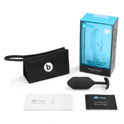 B-Vibe Snug Plug 3 Analplug m. Innengewichten schwarz flexibel f. Langzeittragen 3.6cm Durchmesser kaufen