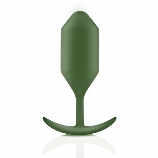 B-Vibe Snug Plug 4 Plug anal avec poids internes vert
