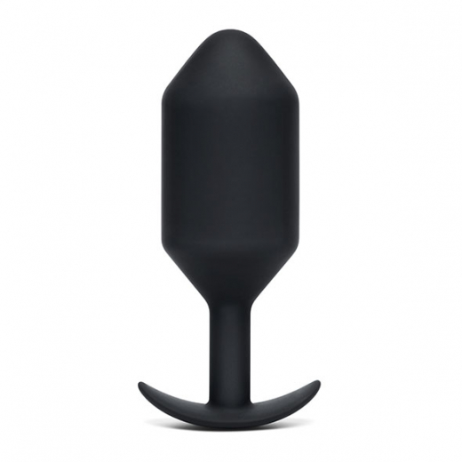 B-Vibe Snug Plug 7 Analplug m. Innengewichten schwarz