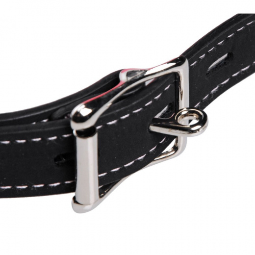 Ballknebel Silikon Glow-in-the-Dark m. Kunstlederband abschliessbar