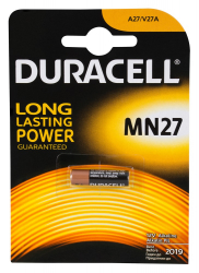 Battery Alkaline 27A / MN27 12Volt Duracell