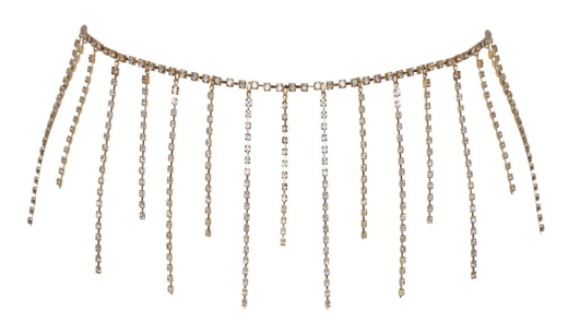 Belly Chain w. Rhinestones gold-colored fine Jewelry Chain w. Rhinestone-Pendands from COTTELLI ACCESSOIRES buy cheap