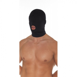 Dehnbare BdSM Kopf-Haube Mundöffnung Augen gepolstert Rimba