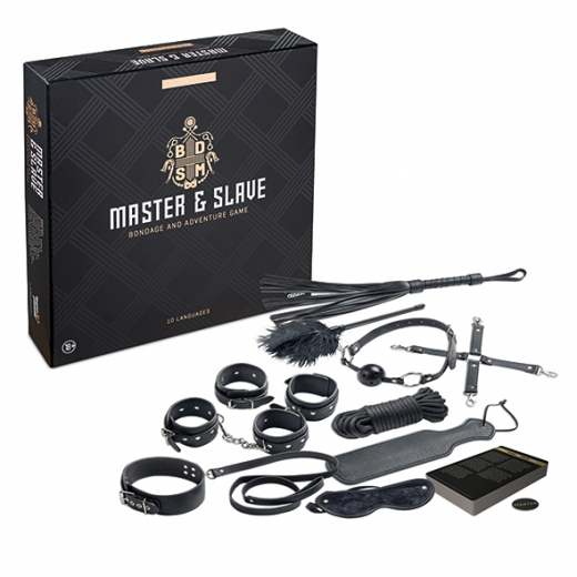 BdSM Spiel & Fesselset Master & Slave Deluxe Edition 24 Spielkarten 10 Sprachen mit SM-Zubehör kaufen