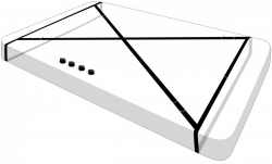 Bett-Fesselset Kreuz Master Series