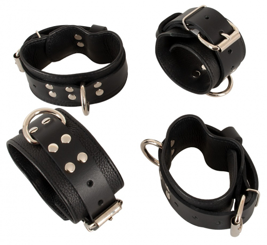 Bett Fesselset m. Ledermanschetten ZADO