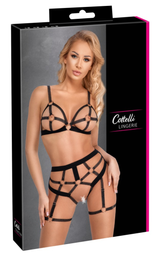 BH-Top & Taillenslip m. Oberschenkelriemen Harness-Style