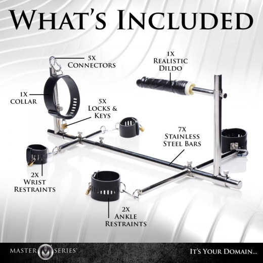 Boden Pranger m. Dildo Stange Komplett