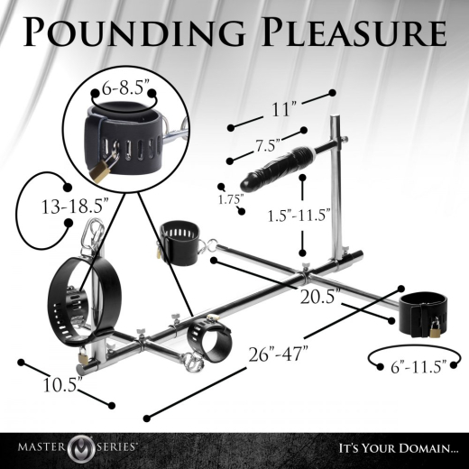 Boden Pranger m. Dildo Stange Komplett