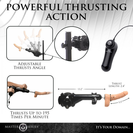 Bodenpranger m. Fickmaschine Subversion Deluxe m. gepolsterten Auflagen & Kunstlederbezug verstellbar kaufen