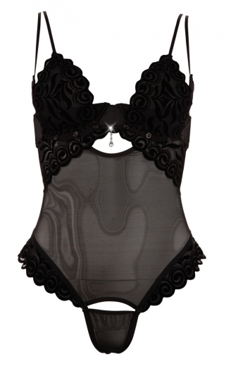 Body m. Hebe-BH & abnehmbaren Cups Strip-Body