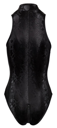 Body m. Stehkragen & Reissverschluss Schlangenhaut-Look hochgelschlossen mit 2-Wege Zip von COTTELLI kaufen