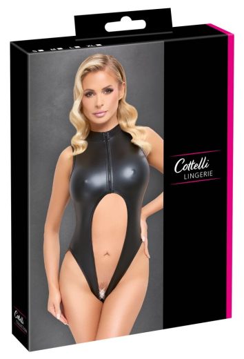 Body ouvert m. Reissverschluss Mattlook minimalistischer Schnitt von COTTELLI LINGERIE günstig kaufen