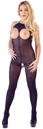 Bodystocking busenfrei & pofrei m. Nackenträger