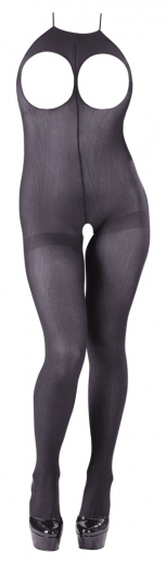 Bodystocking busenfrei & pofrei m. Nackenträger