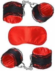Bondage Fesselset Satin 5-teilig Scarlet