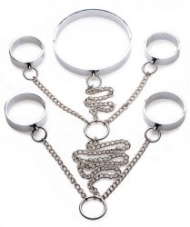 Bondage Körperfessel-Set Edelstahl 5-teilig ML