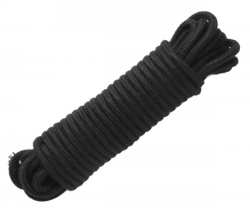 Corde de bondage en coton noir 9.75 mètres 6.5mm