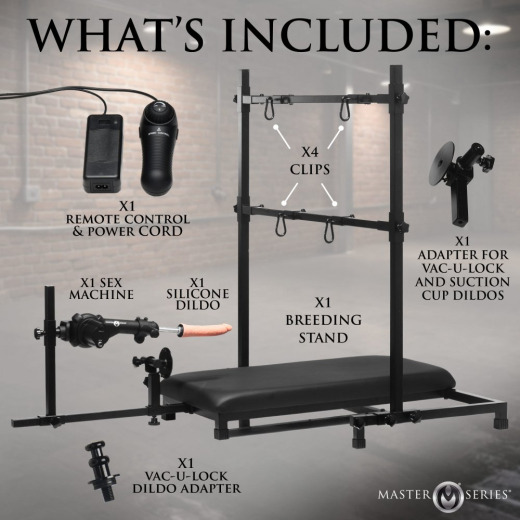 Bondage Sexliege m. Fickmaschine Breed Master Fesselgestell aus Stahlrohr verstellbar BdSM-Sexmöbel kaufen