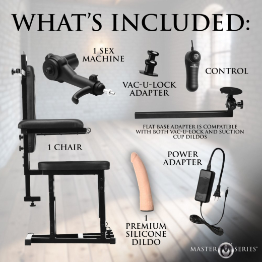 Bondage Sexstuhl m. Fickmaschine Enforcer Chair massive Stahlrohrkonstruktion mit Fesselpunkten kaufen