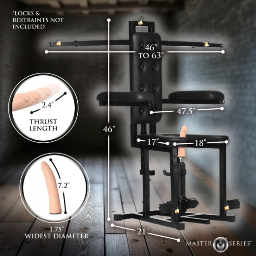 Bondage Sexstuhl m. Fickmaschine Enforcer Chair BdSM Sexmöbel von MASTER SERIES günstig kaufen