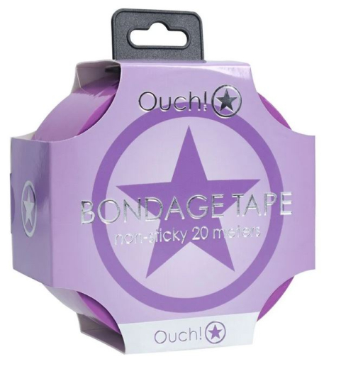 Bondage Tape violett 20 Meter für Fesselungen auf der Haut & über der Kleidung Bondage-Folie von OUCH! kaufen