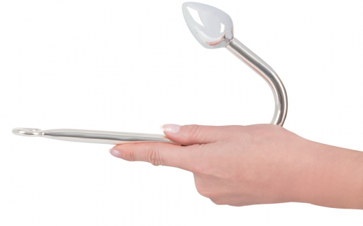 Bondagehaken m. Analplug Aluminium