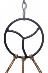 Bondagering Triskele Shibari Suspension schwarz
