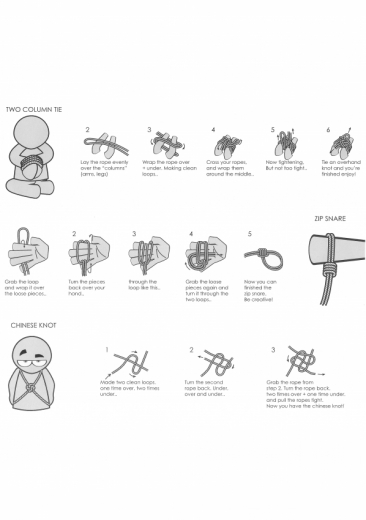 Bondageseil Baumwolle & Seide 100-Meter 8mm schwarz