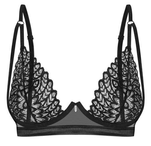 Bra underwired Donarella Tulle embroidered elastic elaborate Embroidery adjustable Straps & Hook Closure by OBSESSVIE buy