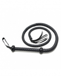 Bullwhip braided 155cm PU-Leather