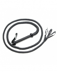 Bullwhip braided 250cm PU-Leather