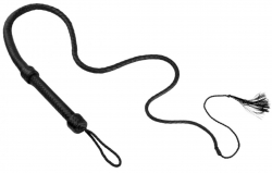 Fouet de taureau tressé en cuir 198cm