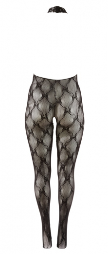 Combinaison avec bretelles pour la nuque, dentelle, entrejambe ouvert