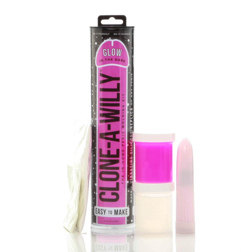 Clone-A-Willy Hot Pink Glow-in-the-Dark Peniskopierset fluoreszierend Komplettset f. detailgetreuen Penis kaufen