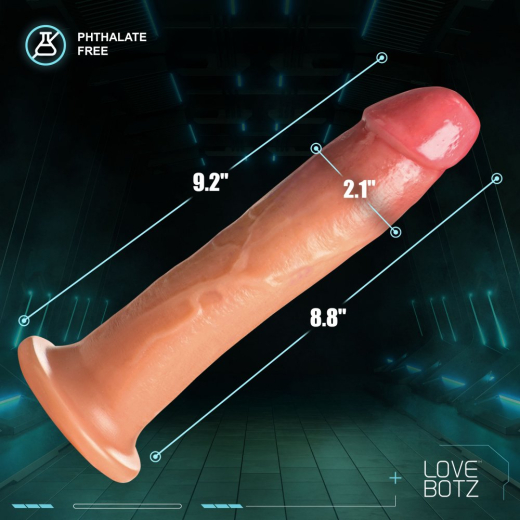 Cock Lock Dildo 9-Inch PVC realistic & flexible Penis-Dildo glossy Vinyl Vac-U-Lock compatible buy cheap