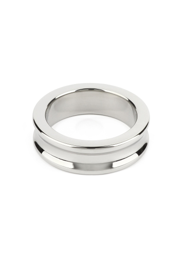 Cock-Ring m. Einkerbung Belowed Edelstahl 40mm massiv hochglanzpoliert schwerer Penisring von MR STEEL kaufen