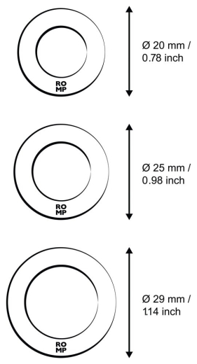Cockring-Set Silikon 3 Stück lila