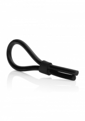 Cock-Ring Silikon einstellbar Lasso schwarz