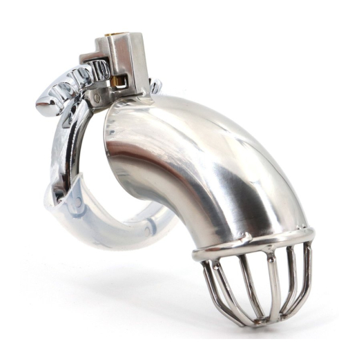 CockLock Peniskäfig Curvedick Edelstahl